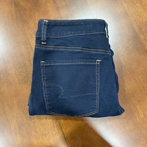American Eagle Dark Wash High-Rise Jeggings Jeans Womens size 12 - Picture 5 of 9